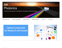 Tablet Screenshot of mkphotonics.com